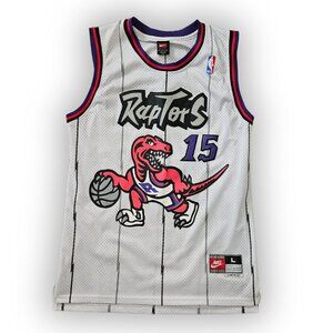 VINCE CARTER TORONTO RAPTORS THROWBACK JERSEY #15 SIZE LARGE